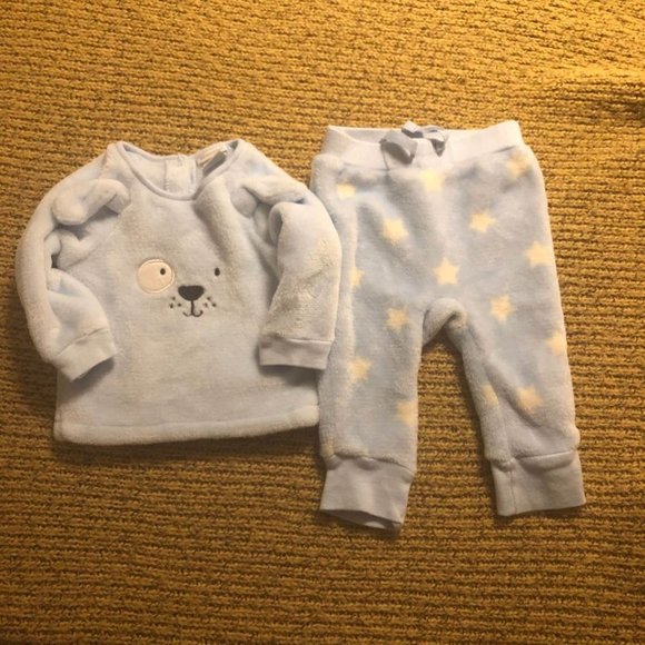 Absorba Pale Blue Set 3-6M - Picture 2 of 6